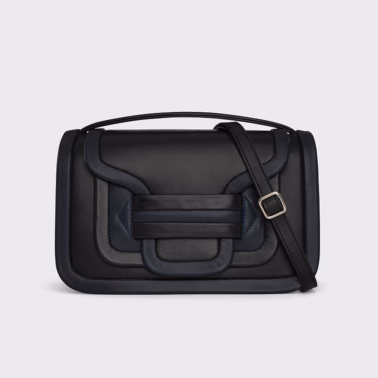 pierre hardy SAC À MAIN ALPHA MAXI Cuir d'agneau noir et bleu marine pierre hardy SAC À MAIN ALPHA MAXI Cuir d'agneau noir et bleu marine