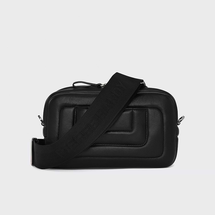 Pierre Hardy SAC À MAIN ALPHA PAD BOX Cuir D'agneau Noir