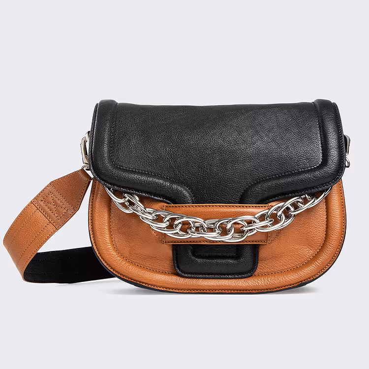 pierre hardy SAC À MAIN ALPHAVILLE Cuir de chèvre grainé noir & camel