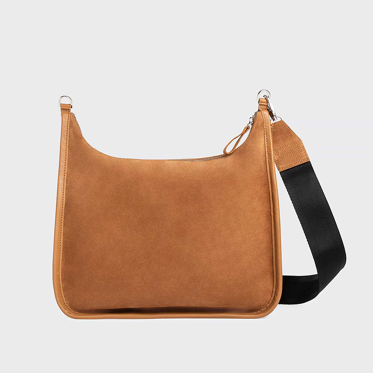 Pierre Hardy SAC ALPHA DAY Veau Velours Camel Et Cuir De Veau Grainé Cognac