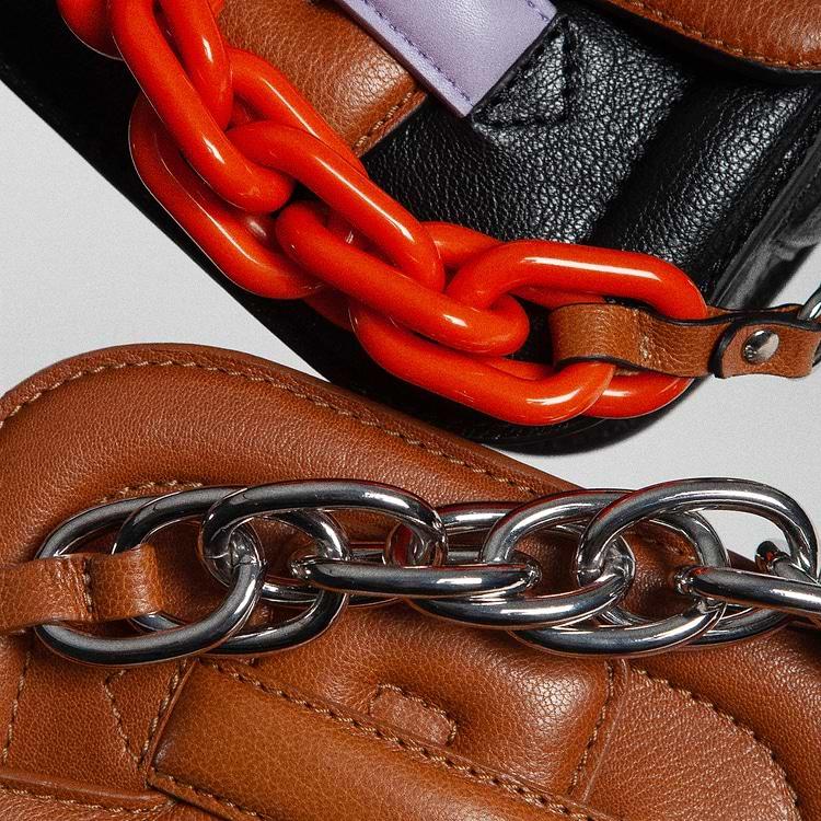 Pierre Hardy SAC MICRO ALPHAVILLE Cuir De Chèvre Camel