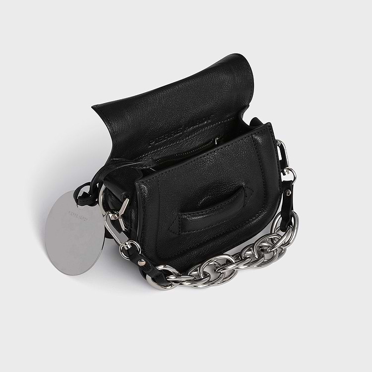 Pierre Hardy SAC MICRO ALPHAVILLE Cuir De Chèvre Grainé Noir