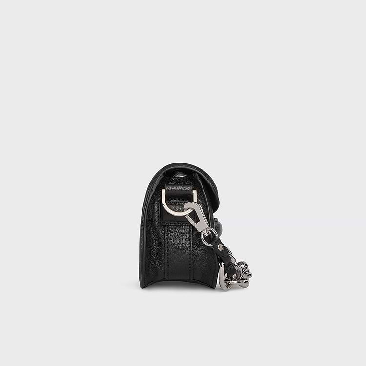 Pierre Hardy SAC MICRO ALPHAVILLE Cuir De Chèvre Grainé Noir