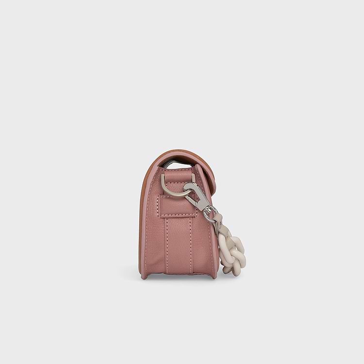 Pierre Hardy SAC MICRO ALPHAVILLE Cuir De Chevreau Grainé Rose Blush & Cappuccino