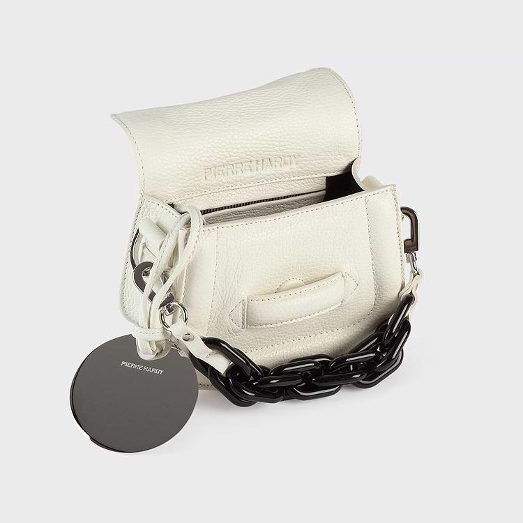 Pierre Hardy SAC MICRO ALPHAVILLE Cuir De Veau Grainé Blanc