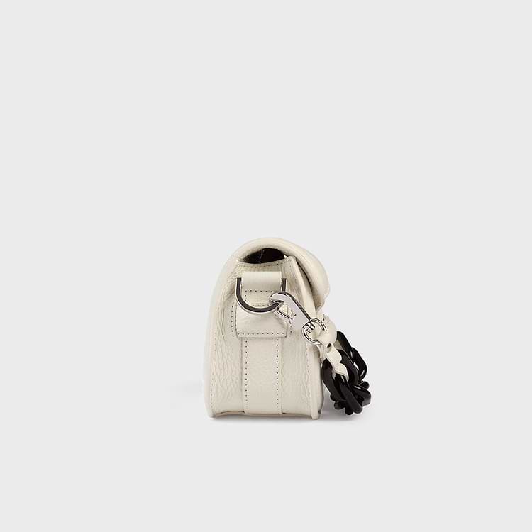 Pierre Hardy SAC MICRO ALPHAVILLE Cuir De Veau Grainé Blanc
