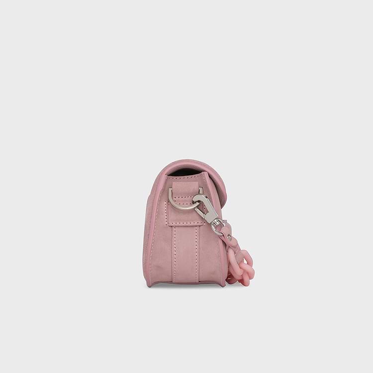 Pierre Hardy SAC MICRO ALPHAVILLE Cuir De Veau Velours Rose