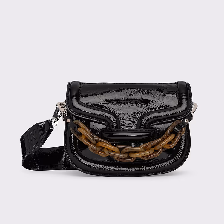 pierre hardy SAC MINI ALPHAVILLE Cuir de chèvre vernis noir