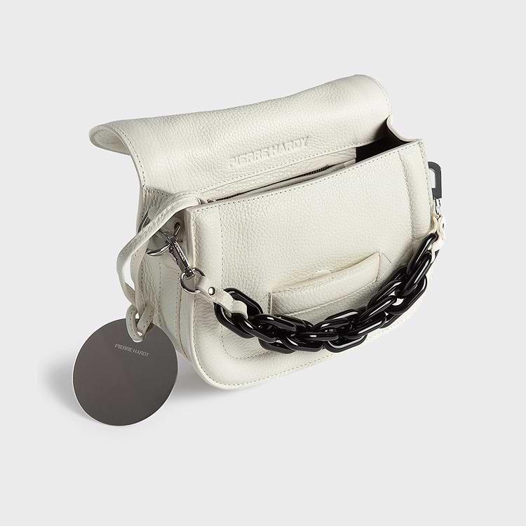 Pierre Hardy SAC MINI ALPHAVILLE Cuir De Veau Grainé Blanc