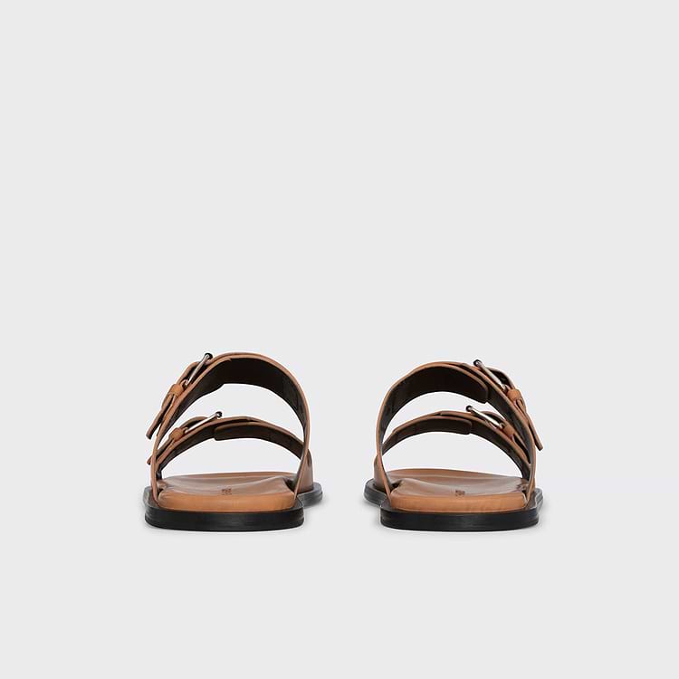 Pierre Hardy SANDALE MARLON Cuir De Veau Naturel Au Tannage Végétal