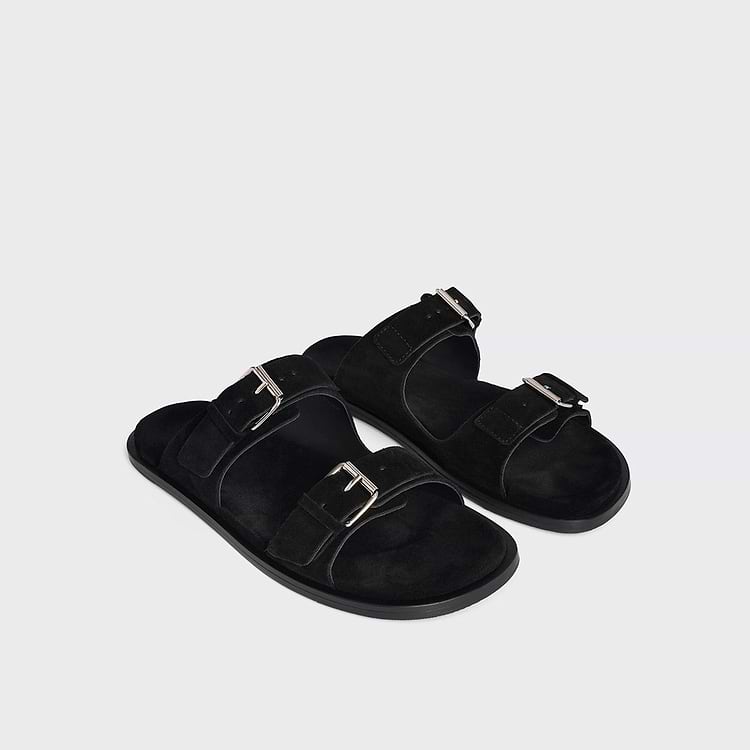 Pierre Hardy SANDALE MARLON Cuir De Veau Velours Noir