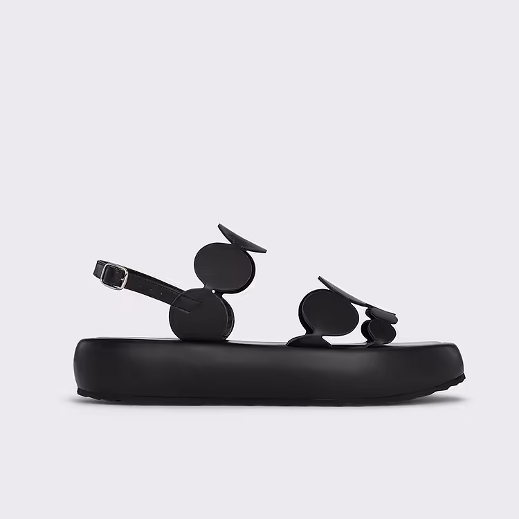 pierre hardy SANDALE PLATEFORME BULLES Cuir de veau noir