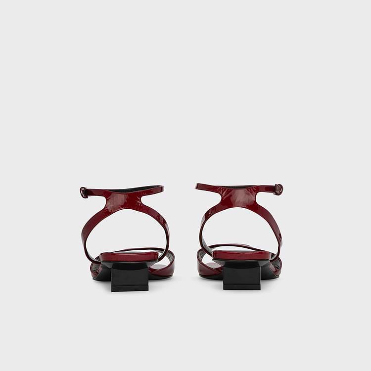 Pierre Hardy SANDALE STELLA Cuir De Chevreau Rouge Carmin