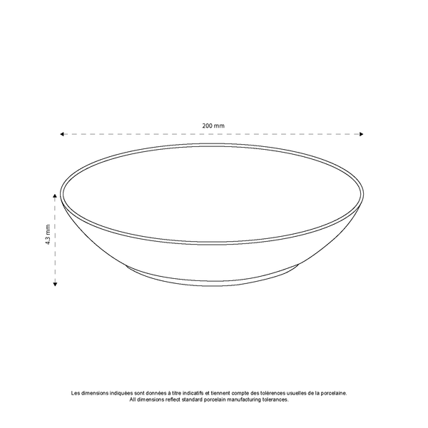 Pillivuyt Assiette Calotte Louna Cécil *