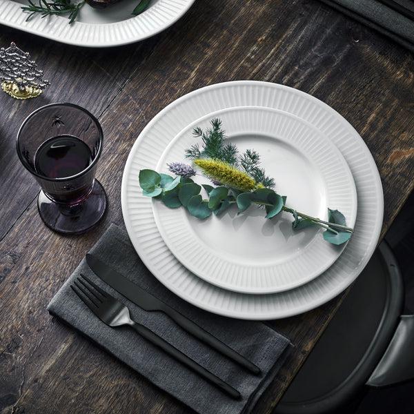 Pillivuyt Coffret De 4 Assiettes Plates Plissé *