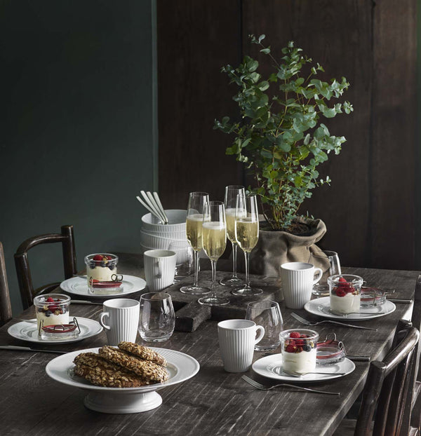 Pillivuyt Coffret De 4 Assiettes Plates Plissé *