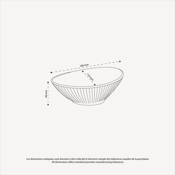 Pillivuyt Coupelle à Guacamole Plissé *
