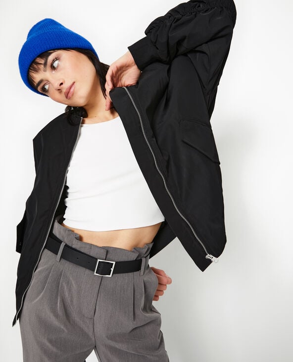 Pimkie Bombers Oversize Avec Fronces Dos Et Manches - Noir
