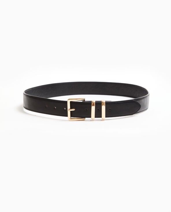 Pimkie Ceinture En Simili Cuir Avec Boucle Dorée - Noir
