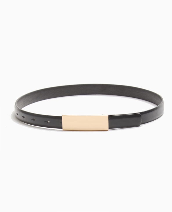 Pimkie Ceinture Fine Avec Boucle Rectangulaire - Noir