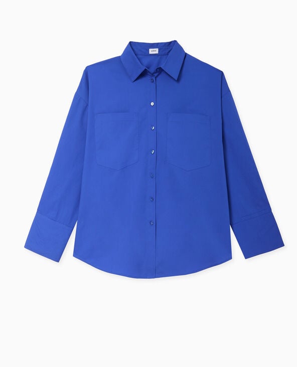 Pimkie Chemise Oversize Avec Poches - Bleu électrique