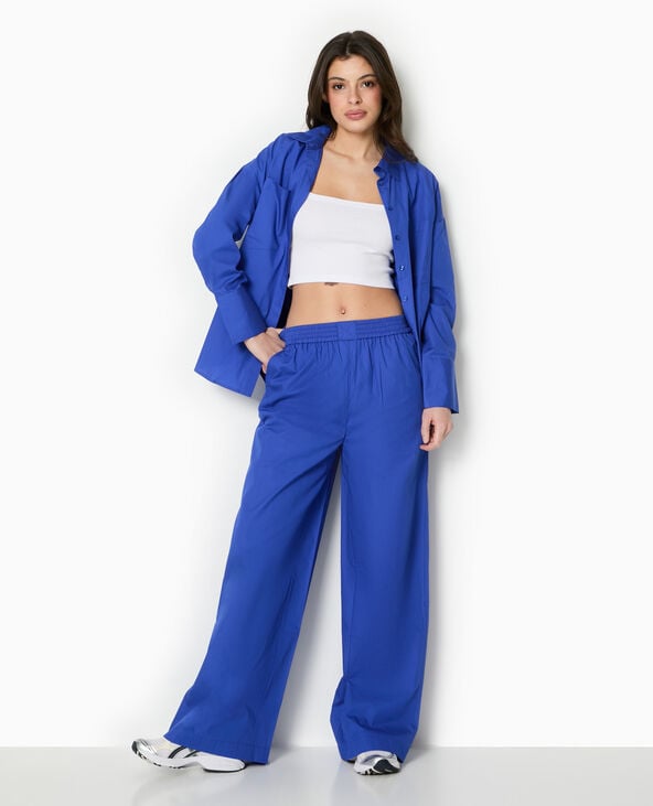 pimkie Chemise oversize avec poches - Bleu électrique