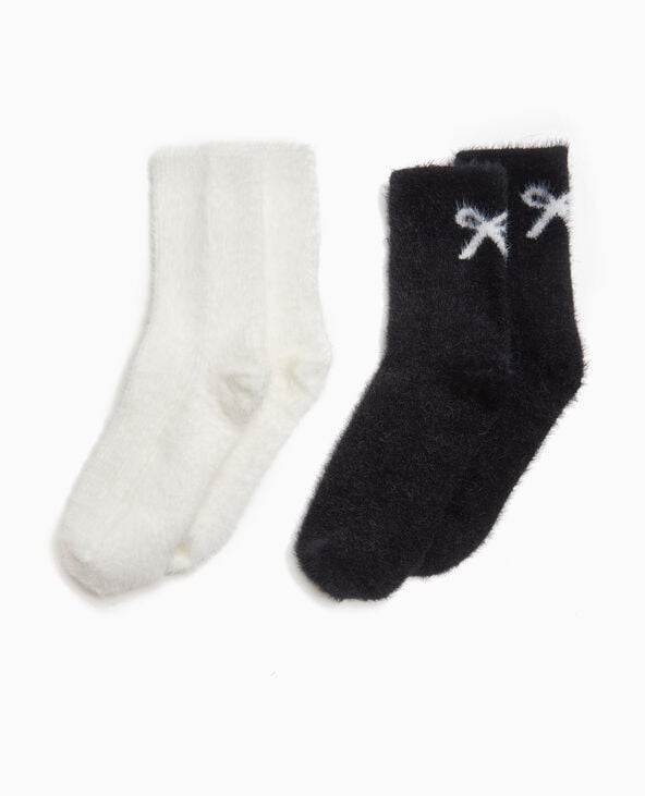 pimkie Coffret avec 2 paires de chaussettes toutes douces - Noir