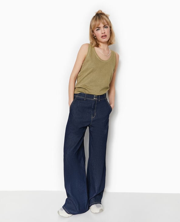 pimkie Débardeur ample avec effet acid wash - Vert kaki