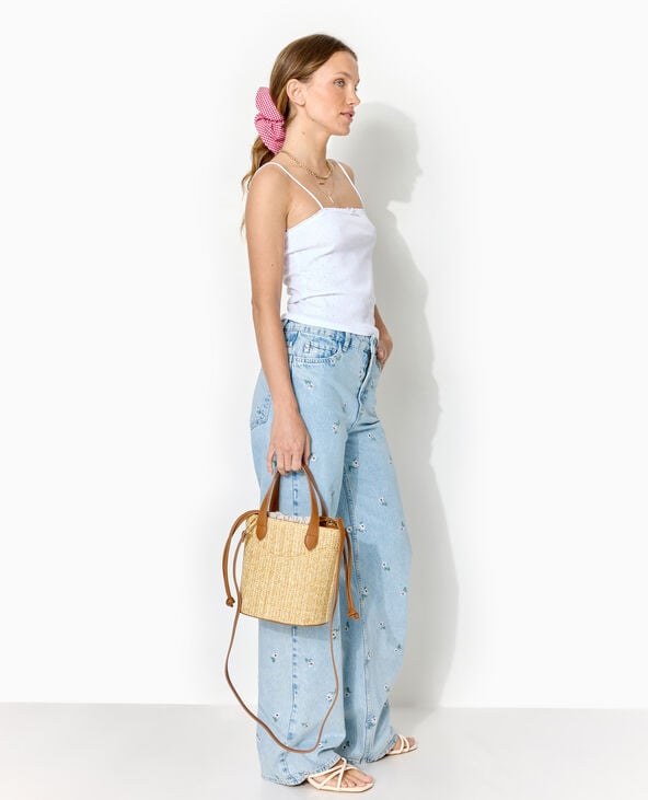 pimkie Débardeur en pointelle fines bretelles - Blanc