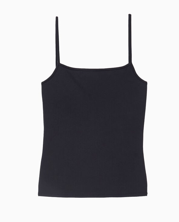 Pimkie Débardeur Maille Extensible Fines Bretelles - Noir