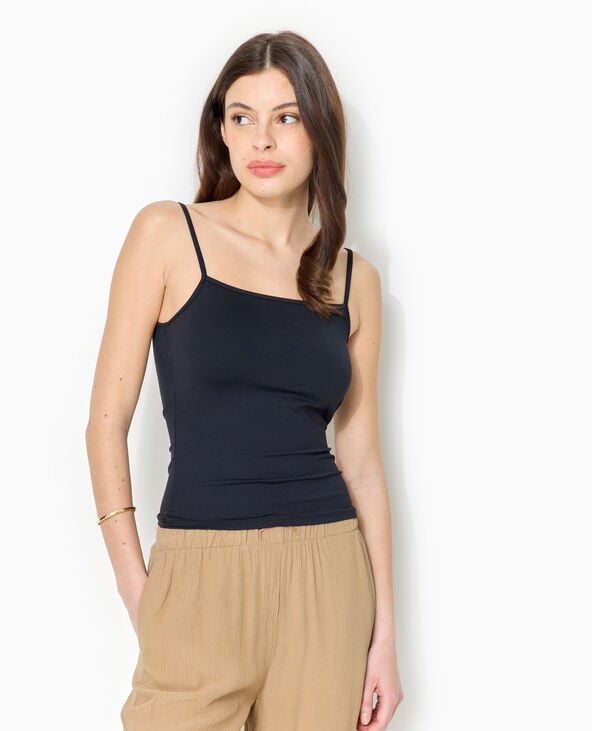 Pimkie Débardeur Maille Extensible Fines Bretelles - Noir