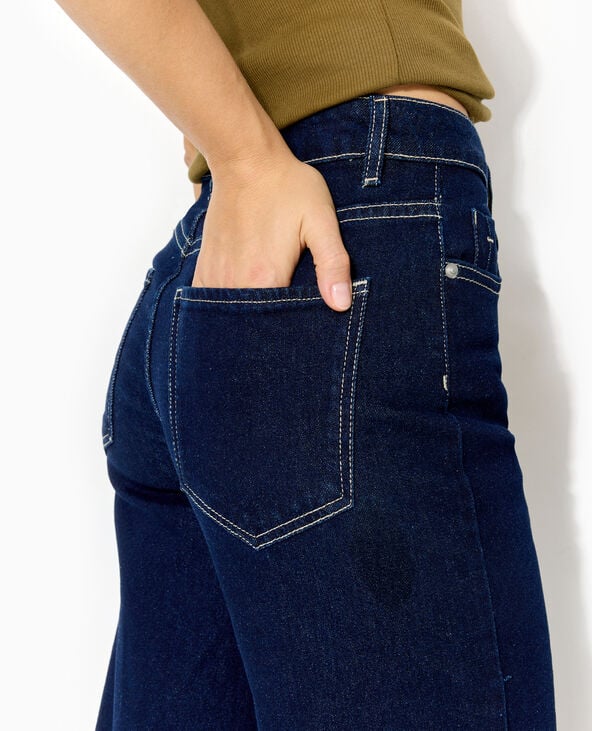 pimkie Jean wide taille hautes avec bas coupés - Bleu