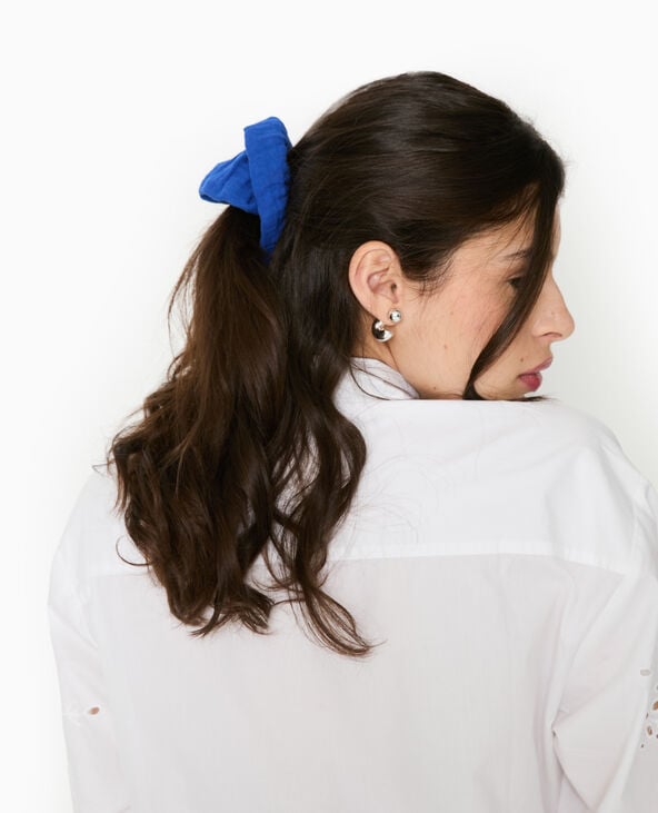 pimkie Lot de 2 chouchous en gaze de coton - Bleu marine