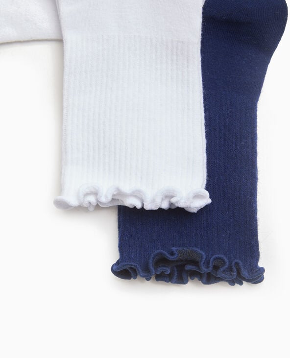 Pimkie Lot De 2 Paires De Chaussettes Avec Bords Ondulés - Écru