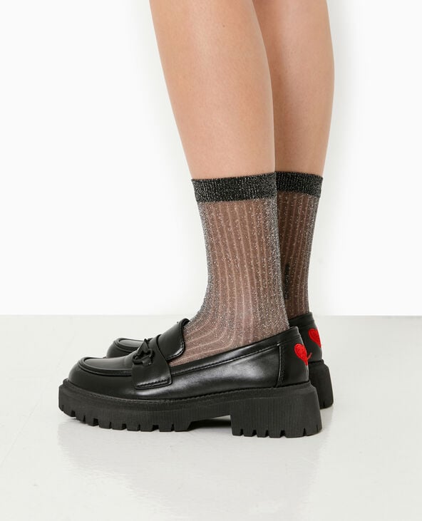 pimkie Lot de 2 paires de chaussettes avec lurex - Argenté