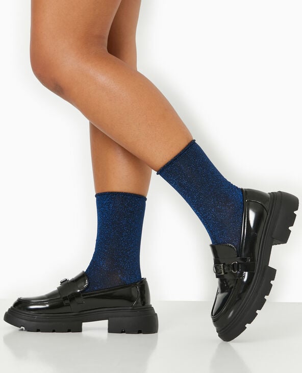 Pimkie Lot De 2 Paires De Chaussettes Avec Lurex - Bleu Clair