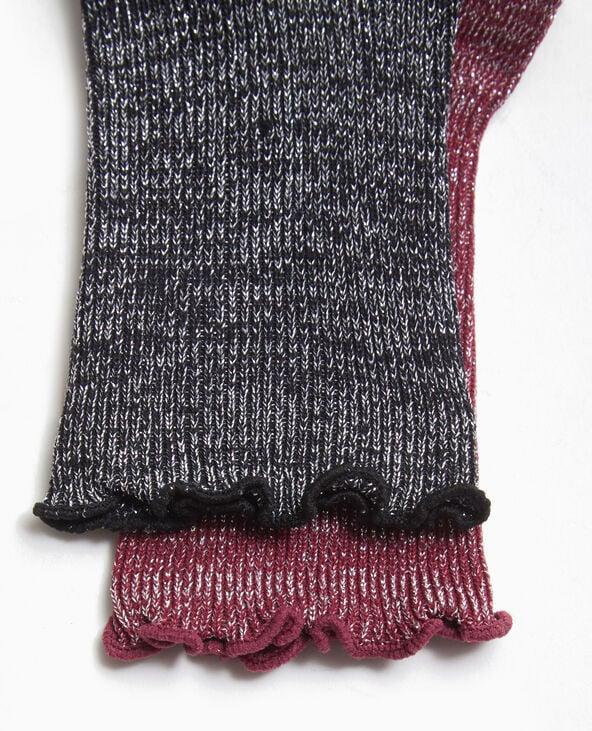 Pimkie Lot De 2 Paires De Chaussettes Avec Lurex - Marron