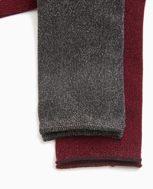 Pimkie Lot De 2 Paires De Chaussettes Avec Lurex - Noir
