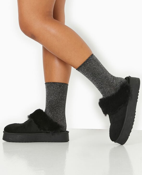 Pimkie Lot De 2 Paires De Chaussettes Avec Lurex - Noir
