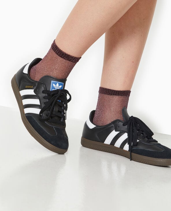 pimkie Lot de 2 paires de chaussettes transparentes lurex - Argenté