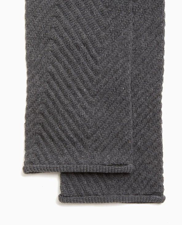 Pimkie Paire De Guêtres En Maille Chevrons - Gris Foncé