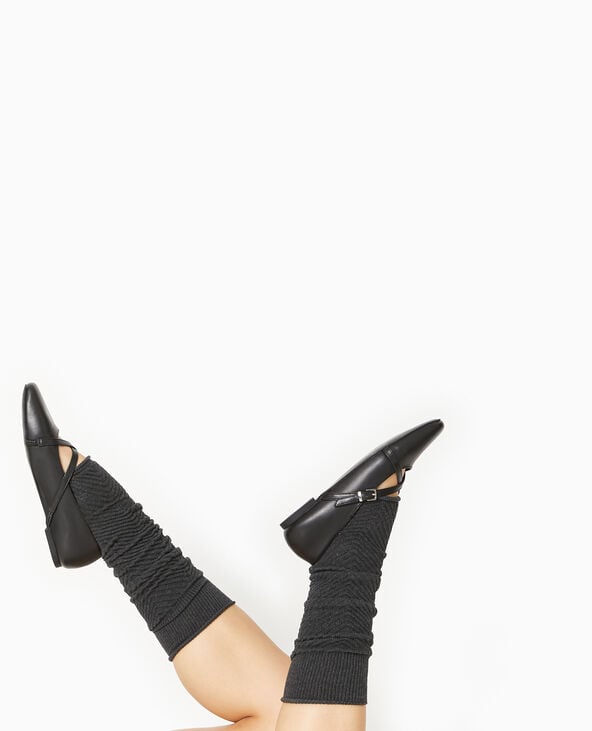 Pimkie Paire De Guêtres En Maille Chevrons - Gris Foncé