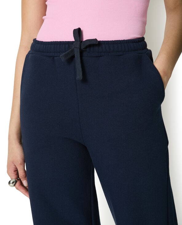Pimkie Pantalon De Jogging Droit Et épais - Bleu Marine