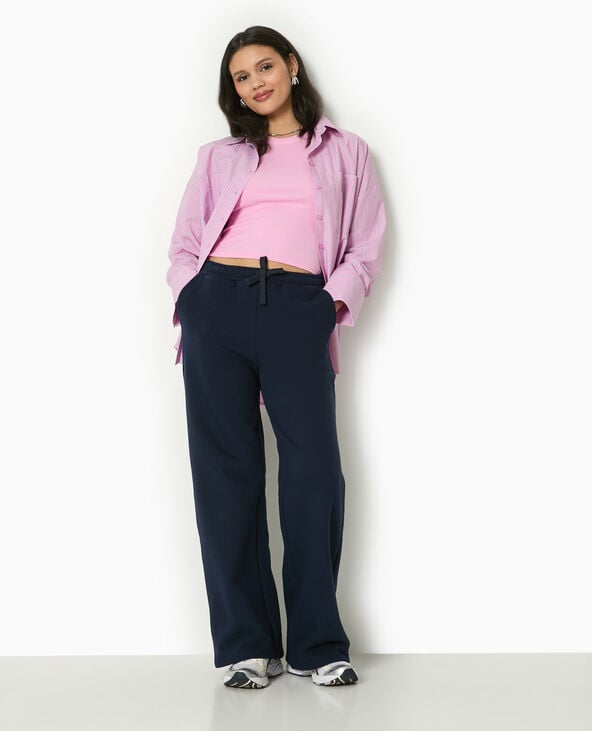 pimkie Pantalon de jogging droit et épais - Bleu marine