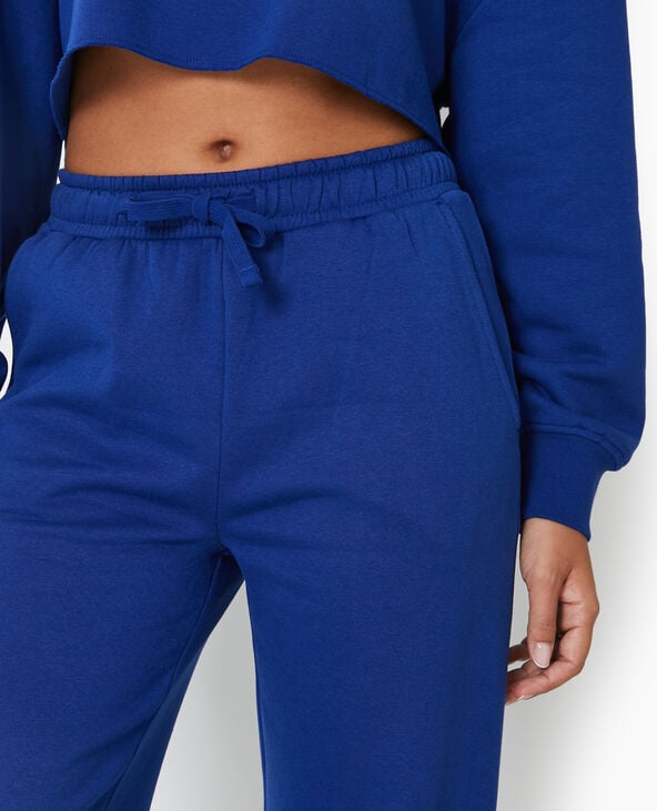 Pimkie Pantalon De Jogging Large En Molleton - Bleu Marine