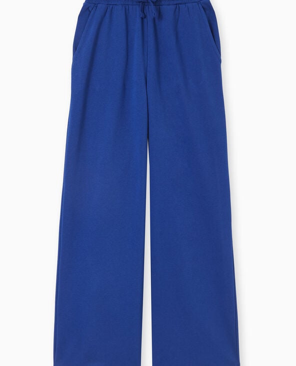 Pimkie Pantalon De Jogging Large En Molleton - Bleu Marine