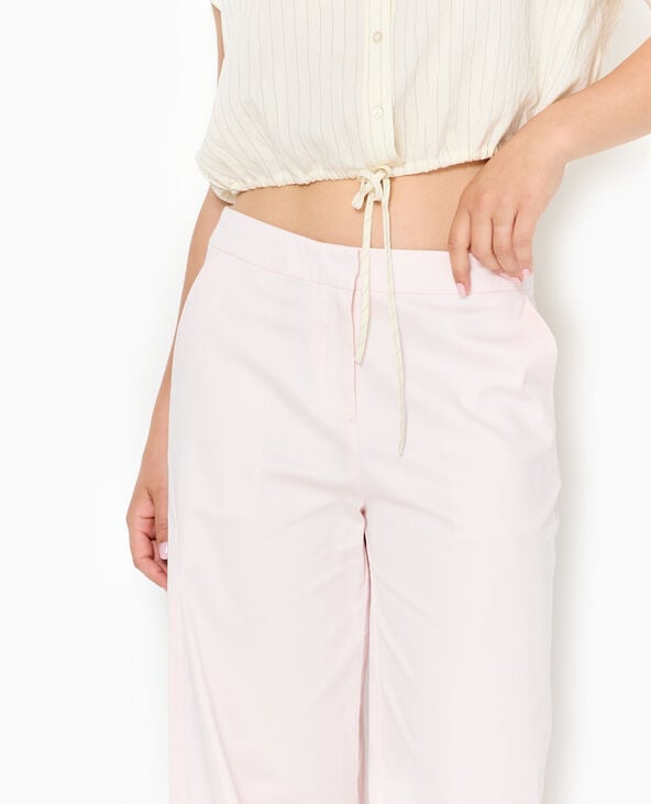 Pimkie Pantalon Droit City Taille Standard - Rose Clair