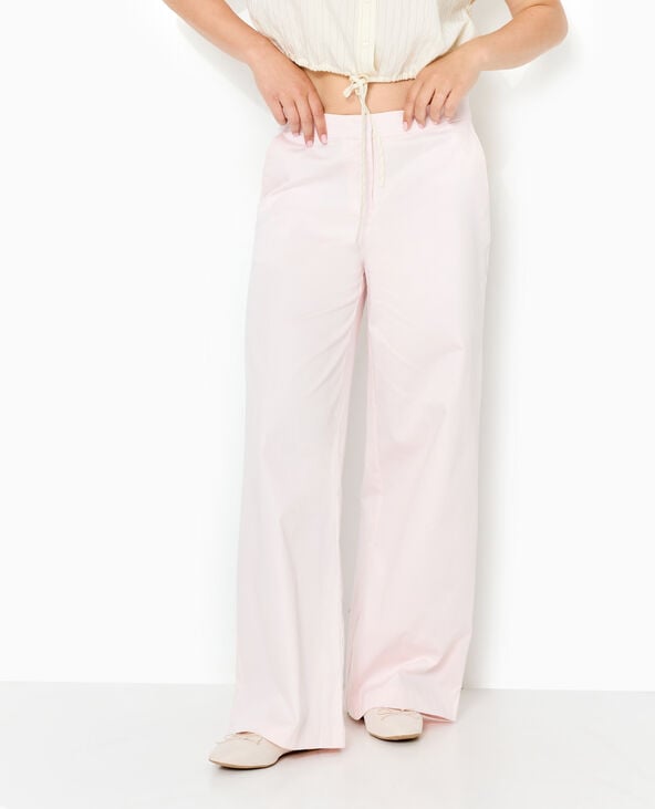 pimkie Pantalon droit city taille standard - Rose clair