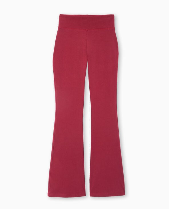 Pimkie Pantalon Flare En Maille Extensible - Bordeaux