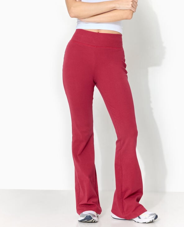 pimkie Pantalon flare en maille extensible - Bordeaux